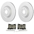 C2173531473 2-Wheel Set Front Brake Disc and Pad Kit, 410 mm QuietCast Series, Includes (1) Brake Pad Set and (2) Brake Disc