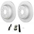 C2186531519 2-Wheel Set Rear Brake Disc and Pad Kit, 342 mm QuietCast Series, Includes (1) Brake Pad Set and (2) Brake Disc
