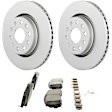 C2187531442 2-Wheel Set Front Brake Disc and Pad Kit, 330 mm QuietCast Series, Includes (1) Brake Pad Set and (2) Brake Disc