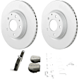 C2218531483 2-Wheel Set Front Brake Disc and Pad Kit, 295 mm QuietCast Series, Includes (1) Brake Pad Set and (2) Brake Disc