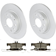 C2219341639 2-Wheel Set Brake Disc and Pad Kit, 265 mm QuietCast Series, Includes (1) Brake Pad Set and (2) Brake Disc