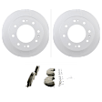 C2250251467 2-Wheel Set Front or Rear Brake Disc and Pad Kit, 355 mm QuietCast Series, Includes (1) Brake Pad Set and (2) Brake Disc