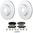 C2285531424 2-Wheel Set Front Brake Disc and Pad Kit, 305 mm QuietCast Series, Includes (1) Brake Pad Set and (2) Brake Disc