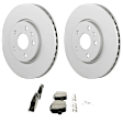C2314531474 2-Wheel Set Front Brake Disc and Pad Kit, 321 mm QuietCast Series, Includes (1) Brake Pad Set and (2) Brake Disc