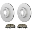 C2371531451 2-Wheel Set Front Brake Disc and Pad Kit, 325 mm QuietCast Series, Includes (1) Brake Pad Set and (2) Brake Disc