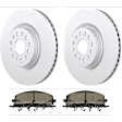 C2371531457 2-Wheel Set Front Brake Disc and Pad Kit, 345 mm QuietCast Series, Includes (1) Brake Pad Set and (2) Brake Disc