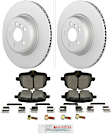 C2378531518 2-Wheel Set Rear Brake Disc and Pad Kit, 345 mm QuietCast Series, Includes (1) Brake Pad Set and (2) Brake Disc