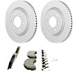 C2382531463 2-Wheel Set Front Brake Disc and Pad Kit, 350 mm QuietCast Series, Includes (1) Brake Pad Set and (2) Brake Disc