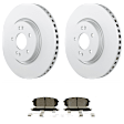 C2398531433 2-Wheel Set Front Brake Disc and Pad Kit, 325 mm QuietCast Series, Includes (1) Brake Pad Set and (2) Brake Disc