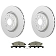 C2402531455 2-Wheel Set Front Brake Disc and Pad Kit, 330 mm QuietCast Series, Includes (1) Brake Pad Set and (2) Brake Disc