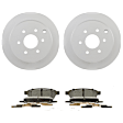 C2415401058 2-Wheel Set Rear Brake Disc and Pad Kit, 285.8 mm QuietCast Series, Includes (1) Brake Pad Set and (2) Brake Disc