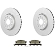 C2436531454 2-Wheel Set Front Brake Disc and Pad Kit, 354 mm QuietCast Series, Includes (1) Brake Pad Set and (2) Brake Disc