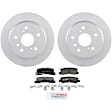 C325501226 2-Wheel Set Rear Brake Disc and Pad Kit, 268.8 mm QuietCast Series, Includes (1) Brake Pad Set and (2) Brake Disc