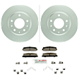 C332201482 2-Wheel Set Rear Brake Disc and Pad Kit, 279.6 mm QuietCast Series, Includes (1) Brake Pad Set and (2) Brake Disc
