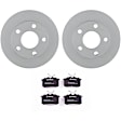 C340140013 2-Wheel Set Rear Brake Disc and Pad Kit, 245 mm QuietCast Series, Includes (1) Brake Pad Set and (2) Brake Disc