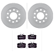 C340531407 2-Wheel Set Rear Brake Disc and Pad Kit, 244.7 mm QuietCast Series, Includes (1) Brake Pad Set and (2) Brake Disc