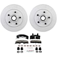 C369250553 2-Wheel Set Front Brake Disc and Pad Kit, 295 mm QuietCast Series, Includes (1) Brake Pad Set and (2) Brake Disc