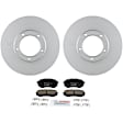 C433501230 2-Wheel Set Front Brake Disc and Pad Kit, 253.7 mm RWD QuietCast Series, Includes (1) Brake Pad Set and (2) Brake Disc