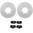 C436501222 2-Wheel Set Brake Disc and Pad Kit, 296.5 mm QuietCast Series, Includes (1) Brake Pad Set and (2) Brake Disc
