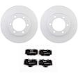 C436501224 2-Wheel Set Front Brake Disc and Pad Kit, 318.5 mm QuietCast Series, Includes (1) Brake Pad Set and (2) Brake Disc
