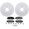 C465A260730 2-Wheel Set Front Brake Disc and Pad Kit, 261.5 mm QuietCast Series, Includes (1) Brake Pad Set and (2) Brake Disc