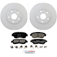 C476501248 2-Wheel Set Front Brake Disc and Pad Kit, 296 mm QuietCast Series, Includes (1) Brake Pad Set and (2) Brake Disc