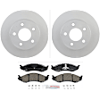 C477160138 2-Wheel Set Front Brake Disc and Pad Kit, 280 mm QuietCast Series, Includes (1) Brake Pad Set and (2) Brake Disc