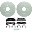 C530250555 2-Wheel Set Front Brake Disc and Pad Kit, 276 mm QuietCast Series, Includes (1) Brake Pad Set and (2) Brake Disc