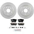 C536260747 2-Wheel Set Rear Brake Disc and Pad Kit, 281.8 mm FWD QuietCast Series, Includes (1) Brake Pad Set and (2) Brake Disc