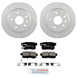 C536260749 2-Wheel Set Rear Brake Disc and Pad Kit, 282.1 mm QuietCast Series, Includes (1) Brake Pad Set and (2) Brake Disc