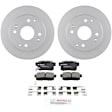 C537260738 2-Wheel Set Rear Brake Disc and Pad Kit, 259.4 mm FWD QuietCast Series, Includes (1) Brake Pad Set and (2) Brake Disc