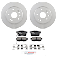 C537260749 2-Wheel Set Rear Brake Disc and Pad Kit, 282.1 mm FWD QuietCast Series, Includes (1) Brake Pad Set and (2) Brake Disc