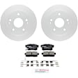 C537260758 2-Wheel Set Rear Brake Disc and Pad Kit, 259.5 mm FWD QuietCast Series, Includes (1) Brake Pad Set and (2) Brake Disc