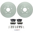 C537261451 2-Wheel Set Rear Brake Disc and Pad Kit, 282 mm QuietCast Series, Includes (1) Brake Pad Set and (2) Brake Disc