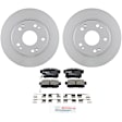 C537261453 2-Wheel Set Rear Brake Disc and Pad Kit, 259.8 mm FWD QuietCast Series, Includes (1) Brake Pad Set and (2) Brake Disc