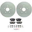 C537491477 2-Wheel Set Rear Brake Disc and Pad Kit, 278 mm QuietCast Series, Includes (1) Brake Pad Set and (2) Brake Disc