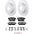C537531507 2-Wheel Set Rear Brake Disc and Pad Kit, 260 mm QuietCast Series, Includes (1) Brake Pad Set and (2) Brake Disc