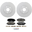 C619501248 2-Wheel Set Front Brake Disc and Pad Kit, 296 mm QuietCast Series, Includes (1) Brake Pad Set and (2) Brake Disc