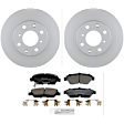 C621260734 2-Wheel Set Brake Disc and Pad Kit, 239.5 mm FWD QuietCast Series, Includes (1) Brake Pad Set and (2) Brake Disc