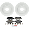 C621260750 2-Wheel Set Front Brake Disc and Pad Kit, 261.9 mm FWD QuietCast Series, Includes (1) Brake Pad Set and (2) Brake Disc