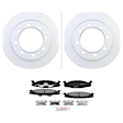 C632200380 2-Wheel Set Front Brake Disc and Pad Kit, 329 mm 4WD QuietCast Series, Includes (1) Brake Pad Set and (2) Brake Disc
