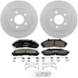 C652200306 2-Wheel Set Front Brake Disc and Pad Kit, 286 mm 4WD QuietCast Series, Includes (1) Brake Pad Set and (2) Brake Disc