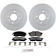C653401031 2-Wheel Set Front Brake Disc and Pad Kit, 280 mm QuietCast Series, Includes (1) Brake Pad Set and (2) Brake Disc