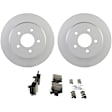 C658160144 2-Wheel Set Rear Brake Disc and Pad Kit, 290 mm QuietCast Series, Includes (1) Brake Pad Set and (2) Brake Disc