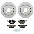 C683150123 2-Wheel Set Rear Brake Disc and Pad Kit, 320 mm RWD QuietCast Series, Includes (1) Brake Pad Set and (2) Brake Disc