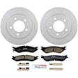C702200351 2-Wheel Set Front Brake Disc and Pad Kit, 307.8 mm 4WD QuietCast Series, Includes (1) Brake Pad Set and (2) Brake Disc