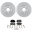 C707501219 2-Wheel Set Front Brake Disc and Pad Kit, 275 mm QuietCast Series, Includes (1) Brake Pad Set and (2) Brake Disc