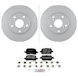 C707501221 2-Wheel Set Brake Disc and Pad Kit, 275 mm QuietCast Series, Includes (1) Brake Pad Set and (2) Brake Disc