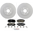 C721481208 2-Wheel Set Front Brake Disc and Pad Kit, 276.8 mm QuietCast Series, Includes (1) Brake Pad Set and (2) Brake Disc