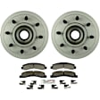 C756200374 2-Wheel Set Front Brake Disc and Pad Kit, 331 mm RWD QuietCast Series, Includes (1) Brake Pad Set and (2) Brake Disc